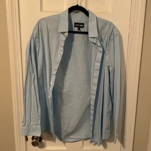 Men’s Express 1MX shirt size Large, slim, blue color